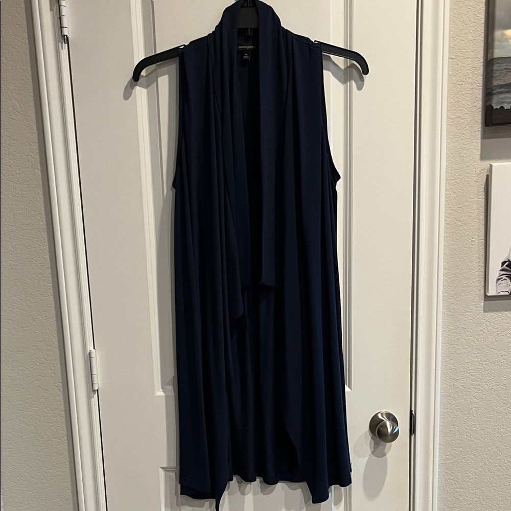 Banana Republic Navy Sleeveless Drape Vest